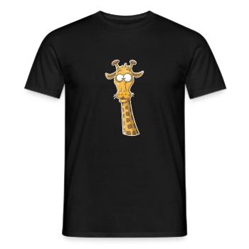 Lustige Giraffe - Männer T-Shirt - Schwarz - Vorne - AI Model Male 178 light (178cm)