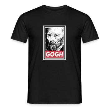 OBÉIR À VAN GOGH - T-shirt homme - noir - Devant - AI Model Male 178 light (178cm)