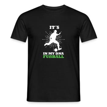 Football T-Sirt pour hommes et garçons - T-shirt homme - noir - Devant - AI Model Male 178 light (178cm)