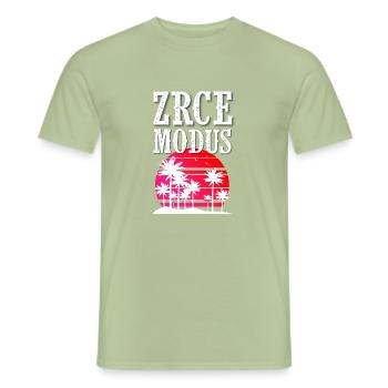 Zrce Modus - Männer T-Shirt - Sage - Vorne - AI Model Male 178 light (178cm)