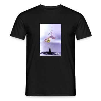 splash 04 - Men's T-Shirt - black - Front - AI Model Male 178 light (178cm)