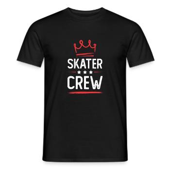 Skater Crew - Männer T-Shirt - Schwarz - Vorne - AI Model Male 178 light (178cm)