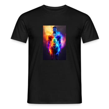 Spirit Human 1 - Männer T-Shirt - Schwarz - Vorne - AI Model Male 178 light (178cm)
