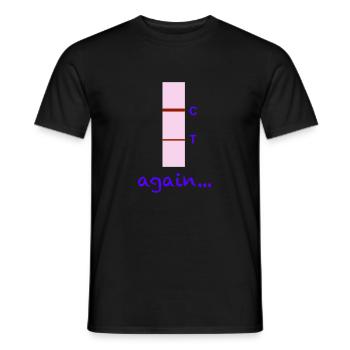Corona again - Men's T-Shirt - black - Front - AI Model Male 178 light (178cm)