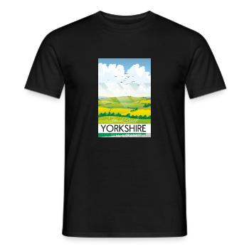 Le Yorkshire fait une pause - T-shirt homme - noir - Devant - AI Model Male 178 light (178cm)