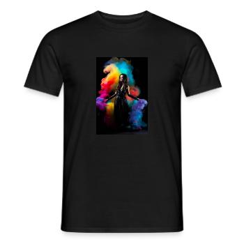 Rainbow Beauty 2 - Men's T-Shirt - black - Front - AI Model Male 178 light (178cm)