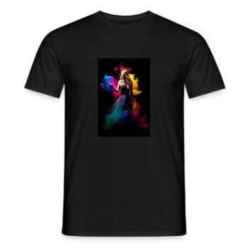 Rainbow Beauty 4 - Men's T-Shirt - black - Front - AI Model Male 178 light (178cm)