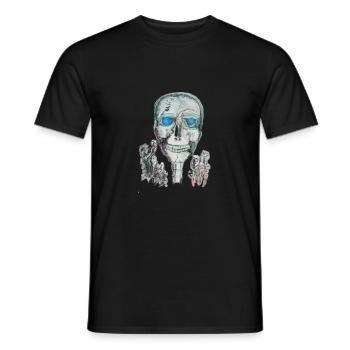 halloween grusel - Männer T-Shirt - Schwarz - Vorne - AI Model Male 178 light (178cm)