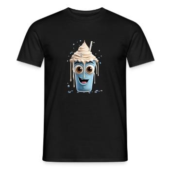 Funny Milkshake - Männer T-Shirt - Schwarz - Vorne - AI Model Male 178 light (178cm)