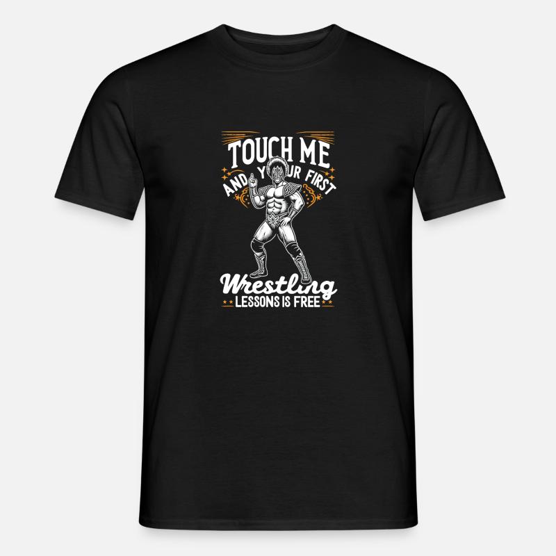 Pro Wrestler Motivation Tee - Männer T-Shirt - Schwarz