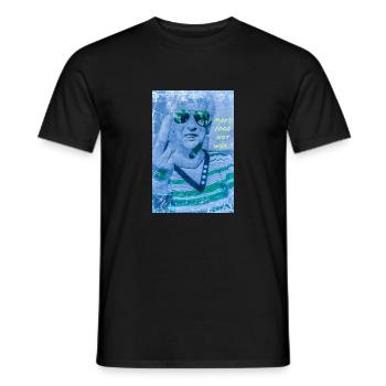 Machen Sie Essen, keinen Krieg! - Männer T-Shirt - Schwarz - Vorne - AI Model Male 178 light (178cm)
