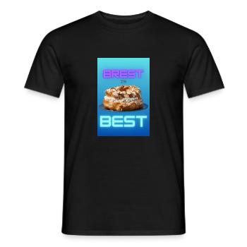 BREST IS BEST - BLUE - T-shirt homme - noir - Devant - AI Model Male 178 light (178cm)