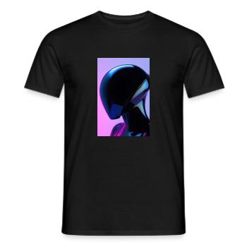 Print Robot 5 - Männer T-Shirt - Schwarz - Vorne - AI Model Male 178 light (178cm)