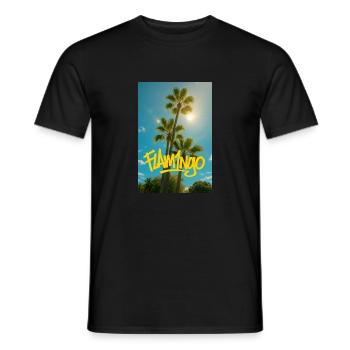 131B36D6 5B8C 4A40 ACAA 4577DE940DBF - Men's T-Shirt - black - Front - AI Model Male 178 light (178cm)