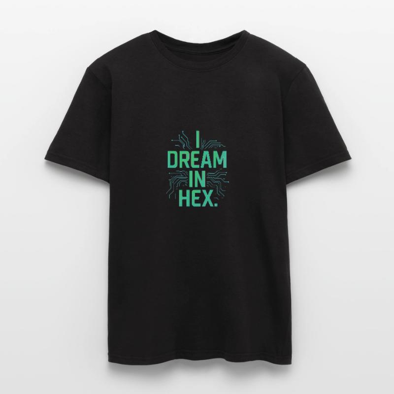 I Dream in Hex – Nerdy Coder T-Shirt for Devs Men's T-Shirt