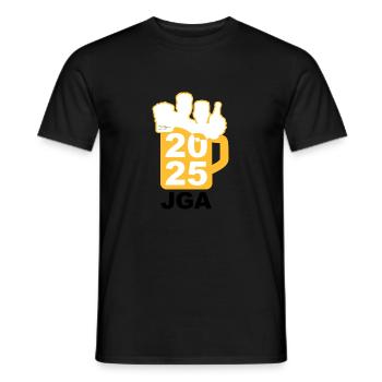Bierliga Logo JGA 2025 Junggesellenabschied 2 - Männer T-Shirt - Schwarz - Vorne - AI Model Male 178 light (178cm)