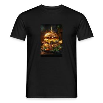 Epic Bacon Cheese Burger Stack - T-shirt homme - noir - Devant - AI Model Male 178 light (178cm)