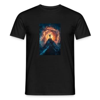 Beneath Cosmic Fire - Men's T-Shirt - black - Front - AI Model Male 178 light (178cm)