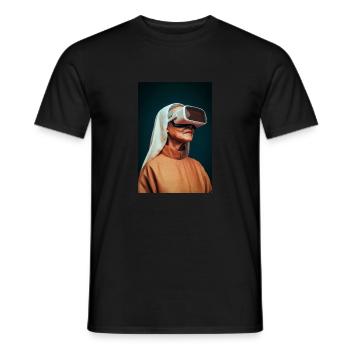 La foi future dans la réalité virtuelle - T-shirt homme - noir - Devant - AI Model Male 178 light (178cm)