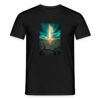 Chosen by the Light - Men's T-Shirt - black - Front - AI Model Male 178 light (178cm)