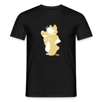 Fuchs (colored) - Men's T-Shirt - black - Front - AI Model Male 178 light (178cm)