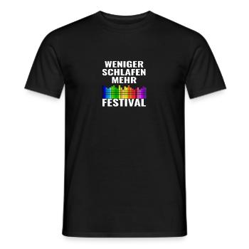 Festival - Männer T-Shirt - Schwarz - Vorne - AI Model Male 178 light (178cm)