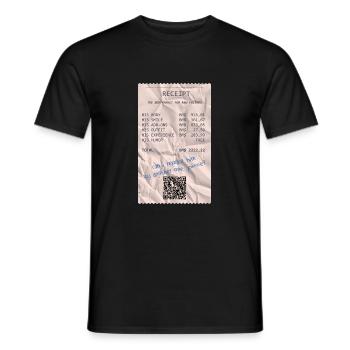 TogsToTease - Puis-je le remplacer ? - T-shirt homme - noir - Devant - AI Model Male 178 light (178cm)