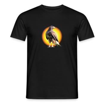 Falcon Sun - Men's T-Shirt - black - Front - AI Model Male 178 light (178cm)
