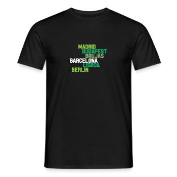 VILLES EUROPEENNES - T-shirt homme - noir - Devant - AI Model Male 178 light (178cm)