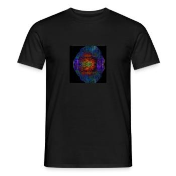 IMG 20210412 232735 210 - Männer T-Shirt - Schwarz - Vorne - AI Model Male 178 light (178cm)