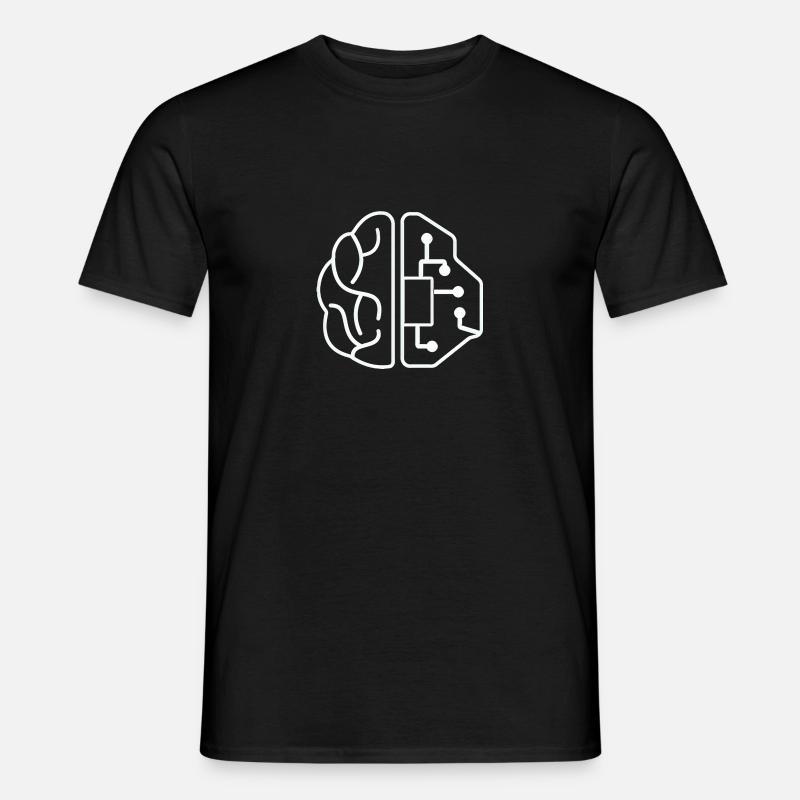 Künstliche Intelligenz AI KI Technik Computer - Männer T-Shirt - Schwarz