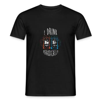Periodic table - Men's T-Shirt - black - Front - AI Model Male 178 light (178cm)