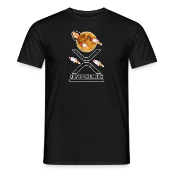 XRP Ripple Geschenk Spruch Vintage Retro - Männer T-Shirt - Schwarz - Vorne - AI Model Male 178 light (178cm)