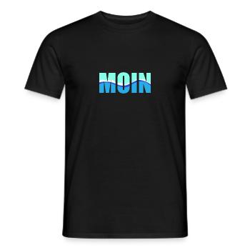 Moin - maritimes Design - Männer T-Shirt - Schwarz - Vorne - AI Model Male 178 light (178cm)