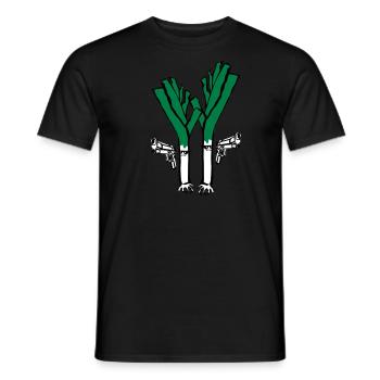 Lauch Fiction - Männer T-Shirt - Schwarz - Vorne - AI Model Male 178 light (178cm)