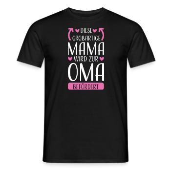 Mama & Oma Familie Mutter Geschenk - Männer T-Shirt - Schwarz - Vorne - AI Model Male 178 light (178cm)