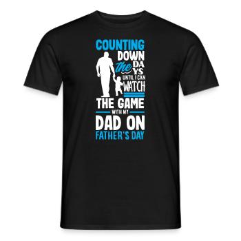 Counting Down the Days Father's Day - Männer T-Shirt - Schwarz - Vorne - AI Model Male 178 light (178cm)