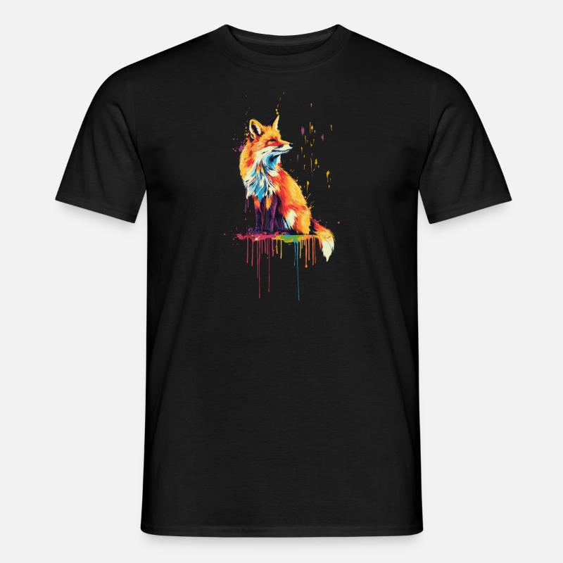 Rotfuchs - Männer T-Shirt - Schwarz