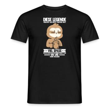 Abschied Kollegin Abschiedsparty Geschenk - Männer T-Shirt - Schwarz - Vorne - AI Model Male 178 light (178cm)