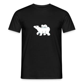 Icebear - Men's T-Shirt - black - Front - AI Model Male 178 light (178cm)