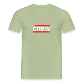 Crew - Men's T-Shirt - sage - Front - AI Model Male 178 light (178cm)