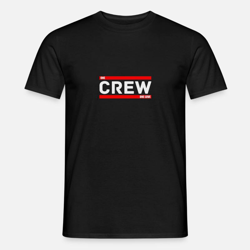 Crew - Männer T-Shirt - Schwarz