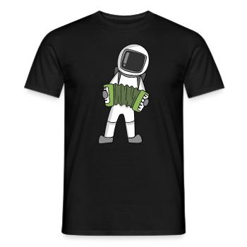 Astronaute - T-shirt homme - noir - Devant - AI Model Male 178 light (178cm)