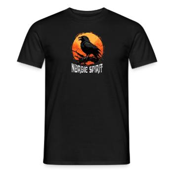 Nordic Spirit Rabe Wikinger Vikings Nordmann Odin - Männer T-Shirt - Schwarz - Vorne - AI Model Male 178 light (178cm)