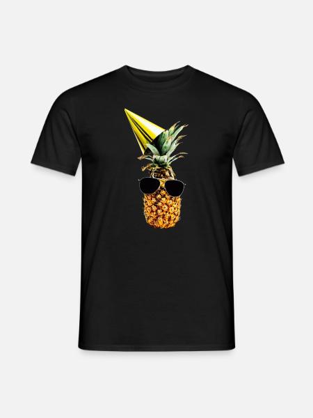 Party Ananas Pineapple Urlaub - Männer T-Shirt - Schwarz