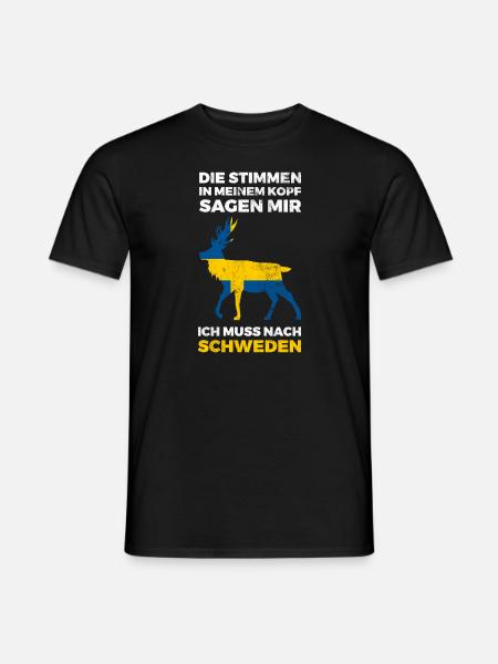 Ich Muss Nach Schweden Flagge Schweden - Männer T-Shirt - Schwarz