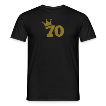 70 - T-shirt homme - noir - Devant - AI Model Male 178 light (178cm)