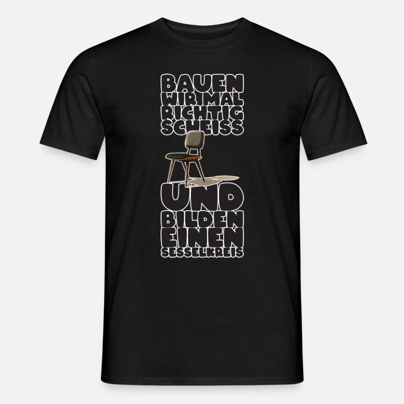 Cirkel af stole - Mænd T-shirt - sort