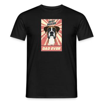 Best Boxer Dad Ever I Boxer Lover - Men's T-Shirt - black - Front - AI Model Male 178 light (178cm)