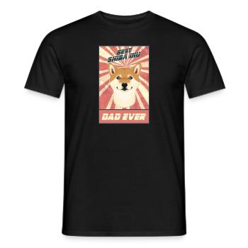 Meilleur père Shiba Inu Jamais Moi Shiba Inu Lover - T-shirt homme - noir - Devant - AI Model Male 178 light (178cm)